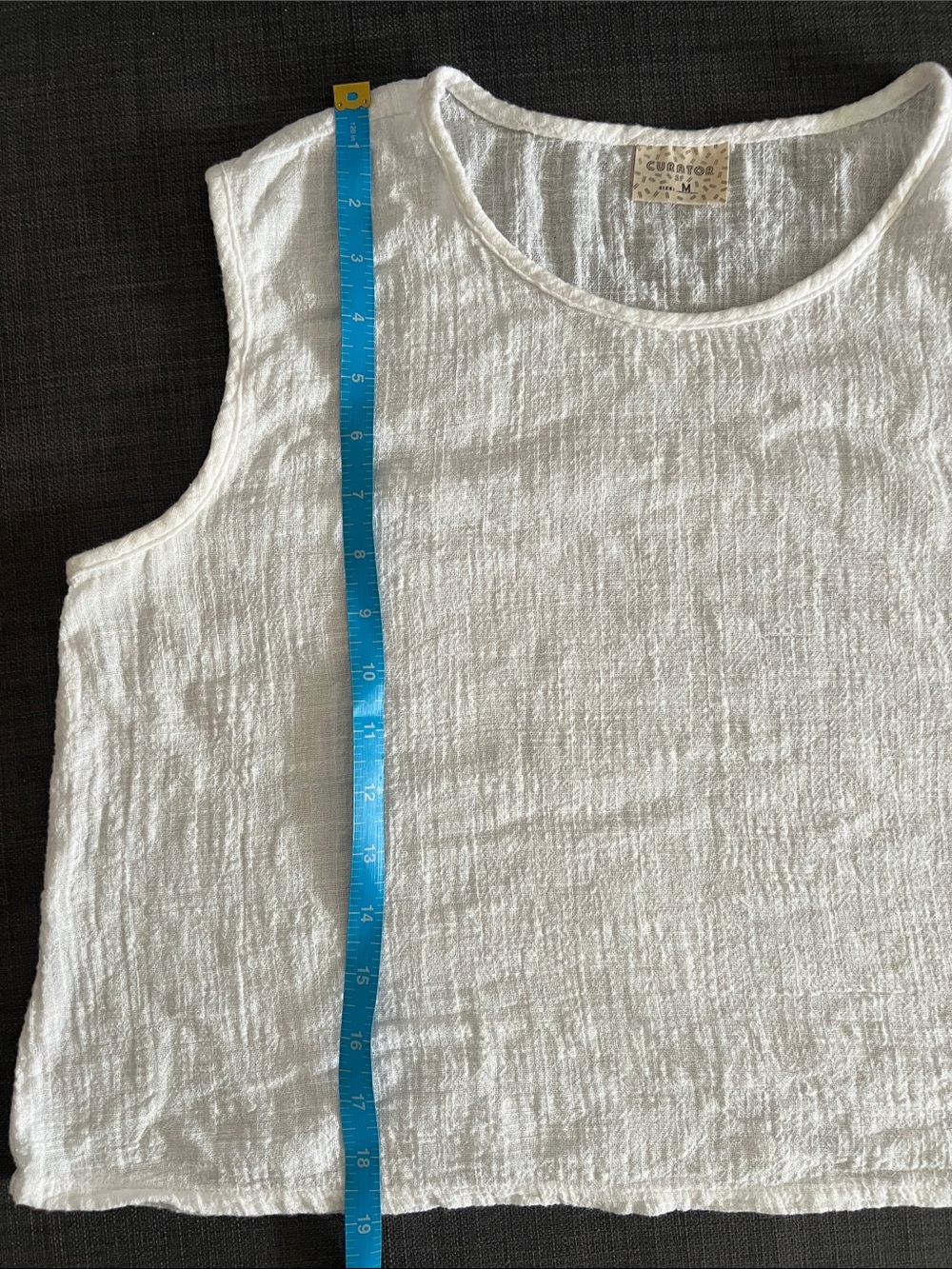 Curator SF White Sleeveless Minnie Tank Top - Picture 3 of 4